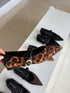 Pointy Toe Ballet Flat with Buckle Straps